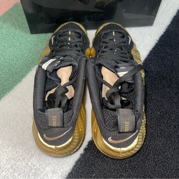 👟 11.5 Men’s Nike Air Foamposite Pro Metallic Gold Black - Picture 3 of 11